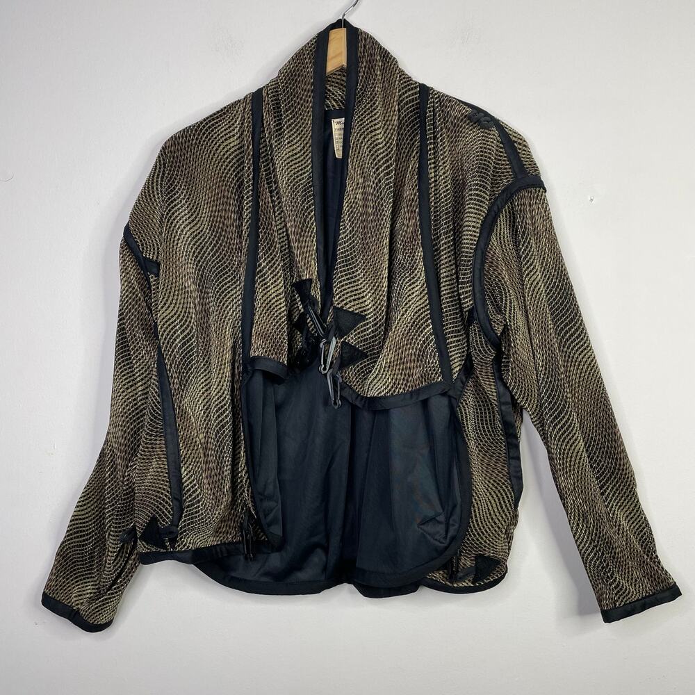 Vintage 90s Avant Garde Miko Francisco Adjustable Art To Wear Jacket One Size OS